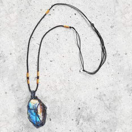 Collier Aris DragonHeart - Bijou en Labradorite Mystique