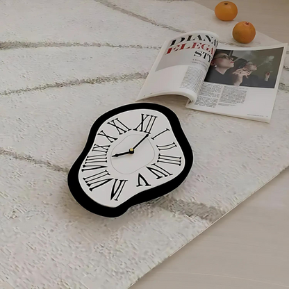 Horloge Vintage-Surréalisme Floroux - Design Artistique du Temps pour Votre Maison