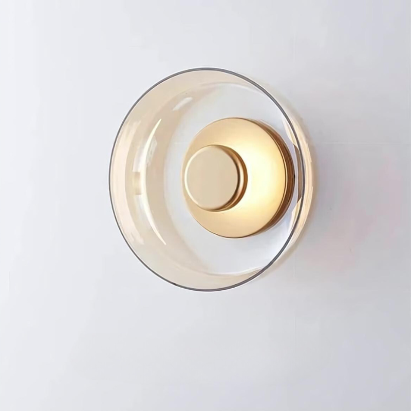 Floroux - Élégante lampe murale LED en verre artistique pour un salon au style chic