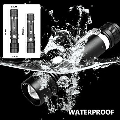 Floroux - Super lumineux 90000LM lampe de poche tactique zoomable avec batterie rechargeable
