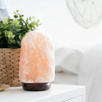 Floroux - Lampe Crystal Rock avec socle en bois