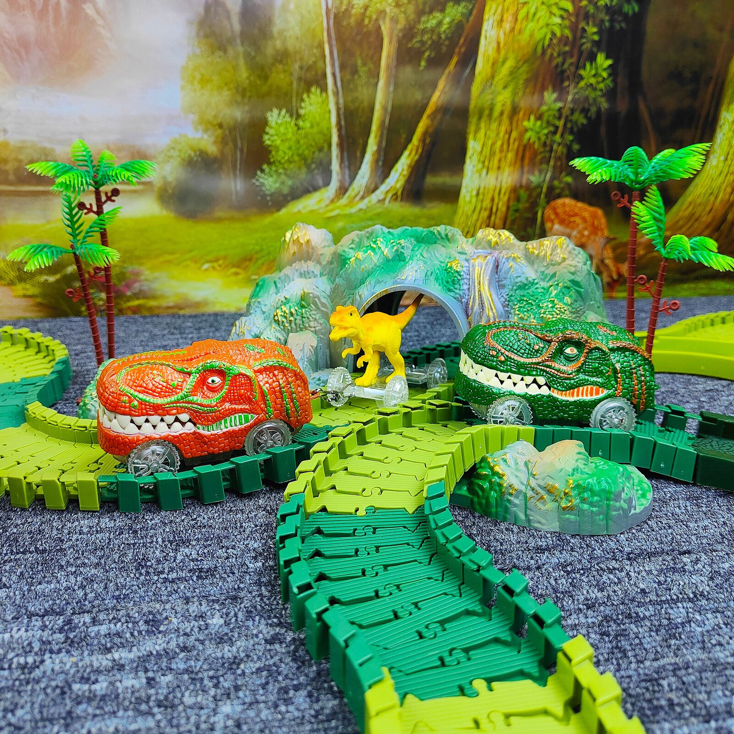 DinoExpress Train Set – Ensemble de jeu aventureux pour les enfants