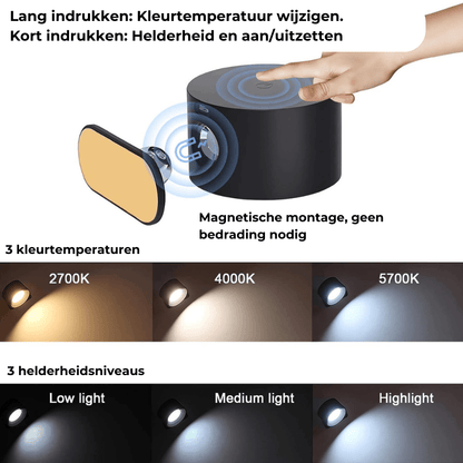 Lumiflex - Lumière murale sans fil 360°