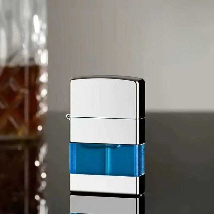 Floroux Briquet à gaz métallique robuste | Design Old School | Durable & Fiable