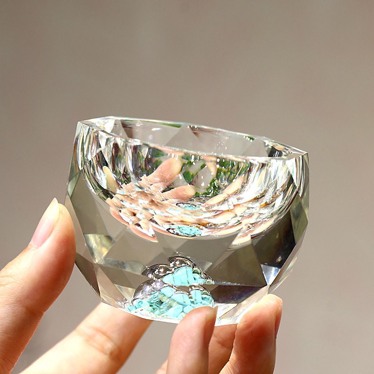 Floroux Diamant Cristal Verres à shot | 50ml | Verres à boire luxueux pour vodka, whisky, saké et thé