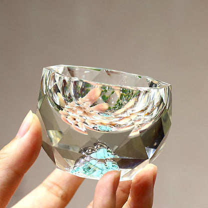 Floroux Diamant Cristal Verres à shot | 50ml | Verres à boire luxueux pour vodka, whisky, saké et thé