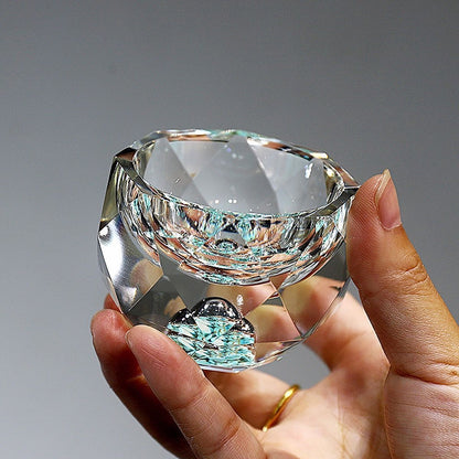 Floroux Diamant Cristal Verres à shot | 50ml | Verres à boire luxueux pour vodka, whisky, saké et thé