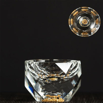 Floroux Diamant Cristal Verres à shot | 50ml | Verres à boire luxueux pour vodka, whisky, saké et thé