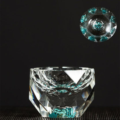 Floroux Diamant Cristal Verres à shot | 50ml | Verres à boire luxueux pour vodka, whisky, saké et thé
