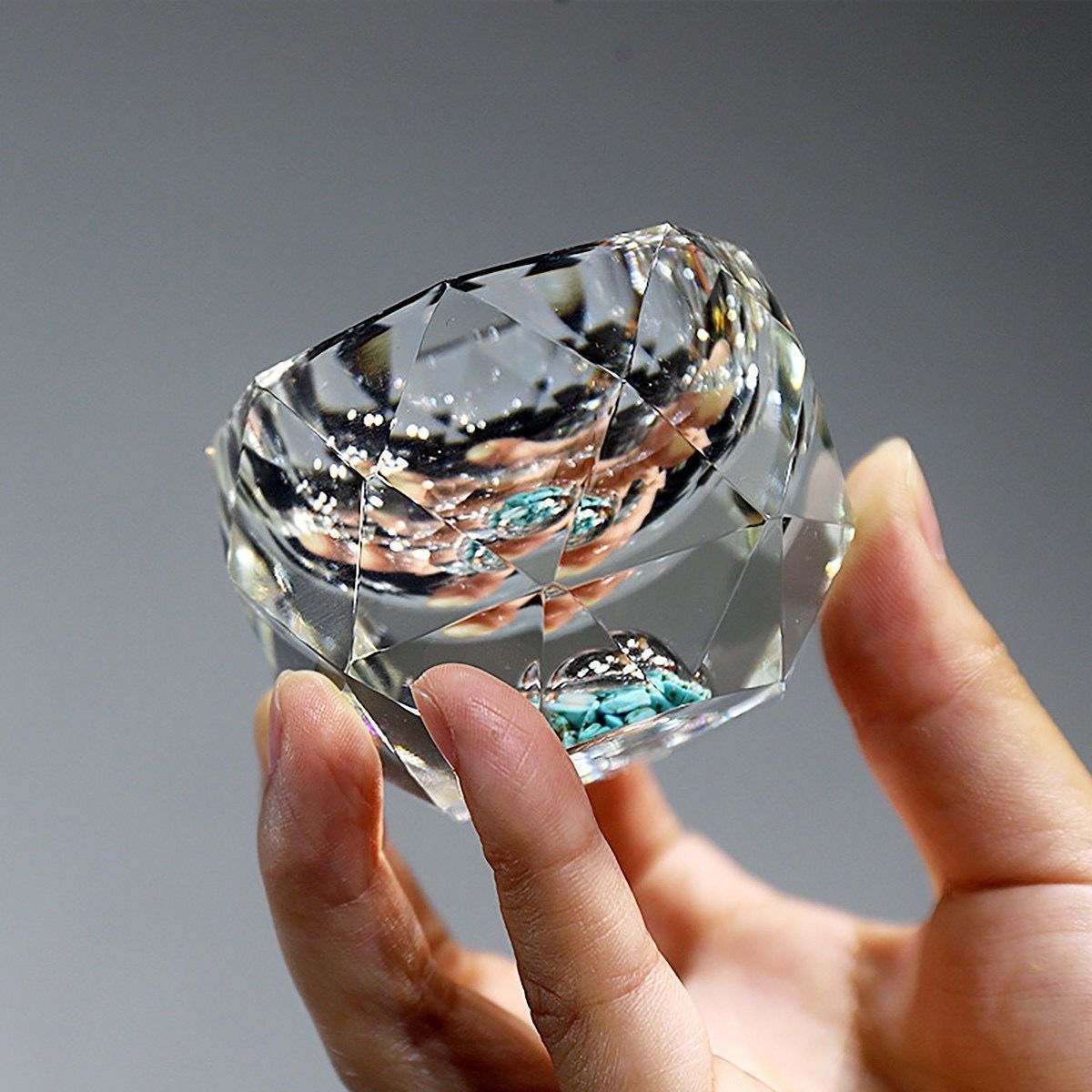 Floroux Diamant Cristal Verres à shot | 50ml | Verres à boire luxueux pour vodka, whisky, saké et thé