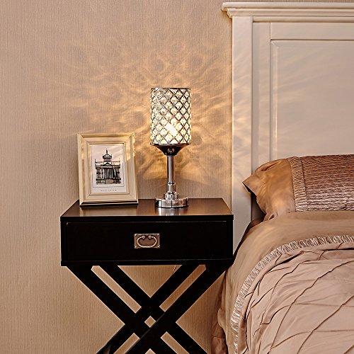 Floroux - Lampe de table - Cristal et Argent - Chic et Moderne