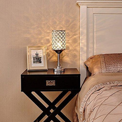 Floroux - Lampe de table - Cristal et Argent - Chic et Moderne