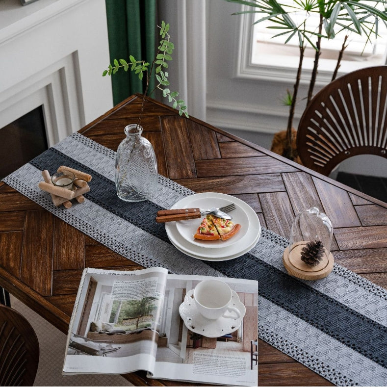 Couronne de table à tissage en trois sections