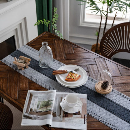 Couronne de table à tissage en trois sections