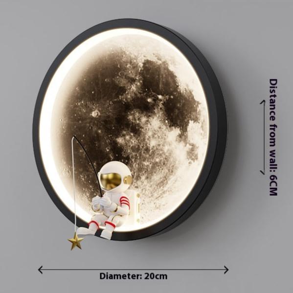 Floroux - Cool Astronaute Lune Applique pour chaque pièce