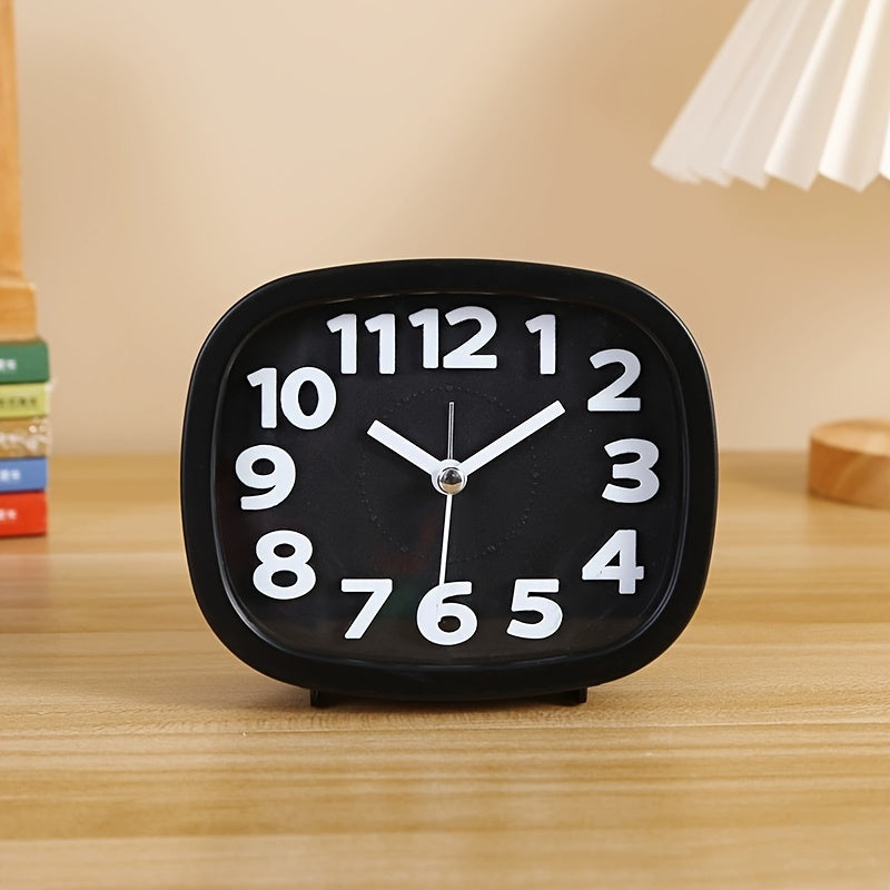 TimeSquare Horloge - Horloge de Réveil Carré 3D Élégant