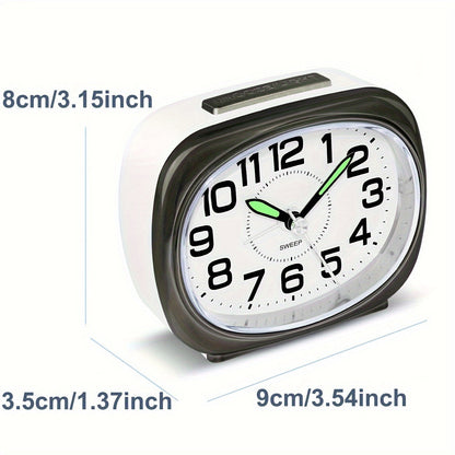 TravelTime Horloge – Réveil Silencieux avec Veilleuse LED