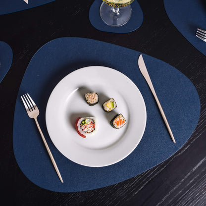 Bayley - Ensemble de luxe en simili cuir Ensemble de table et sous-verres