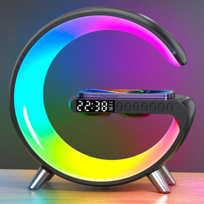 Lumière Intelligente - Lampe LED, enceinte Bluetooth et chargeur sans fil