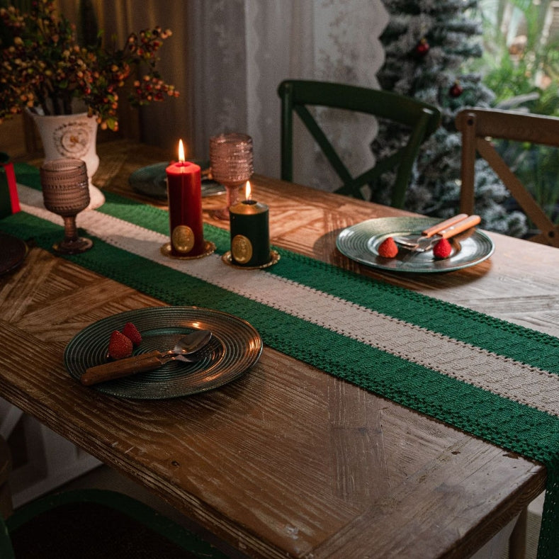 Couronne de table à tissage en trois sections