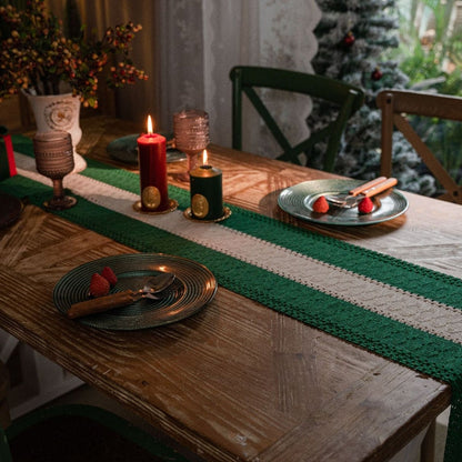 Couronne de table à tissage en trois sections