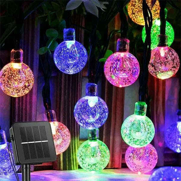 TwinkleGlow - Luminaire de lumière solaire envoûtante pour l'extérieur