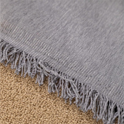 Couverture de canapé / canapé léger en chenille de couleur pure