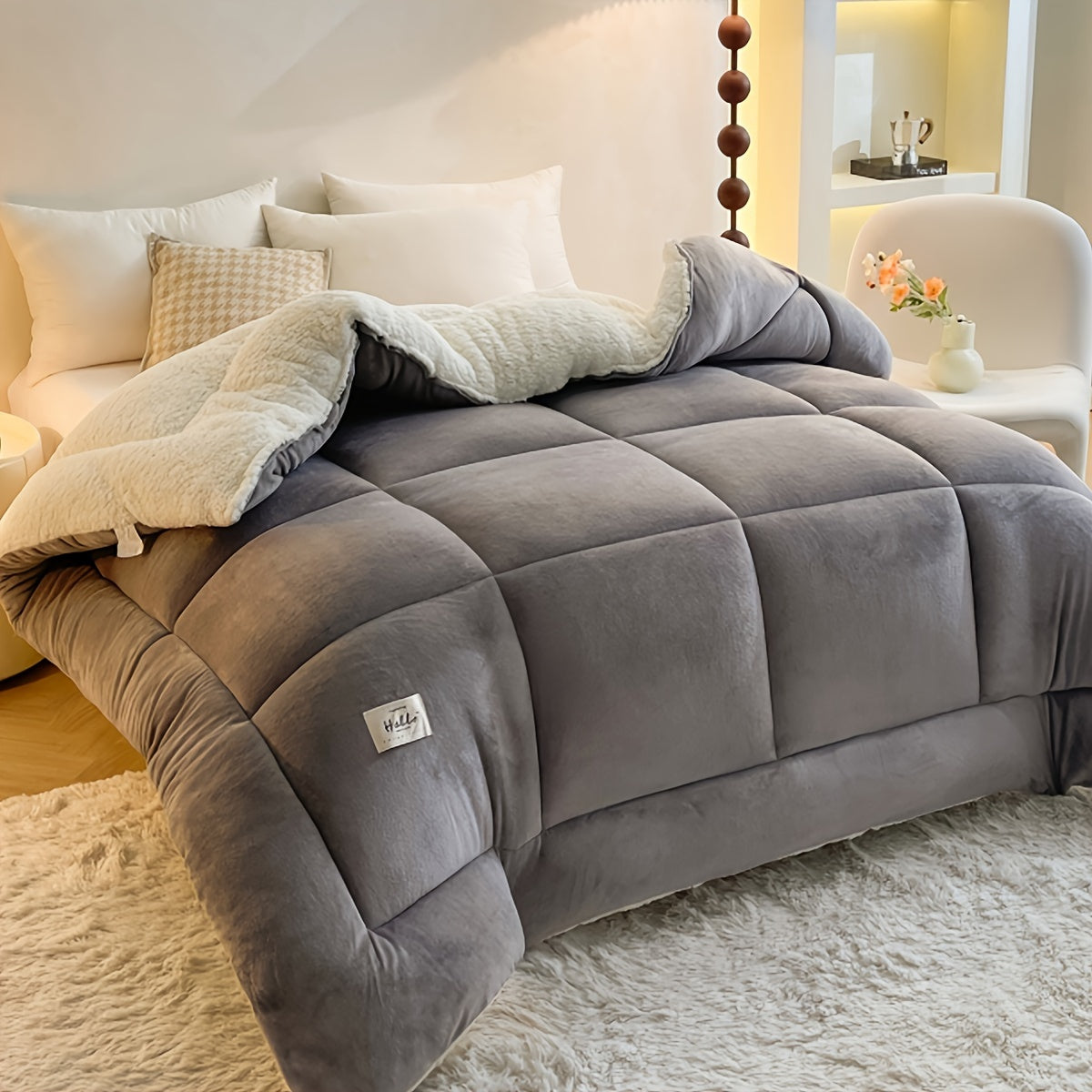 Couette en sherpa polaire cabine stylée – Confort et chaleur ultimes