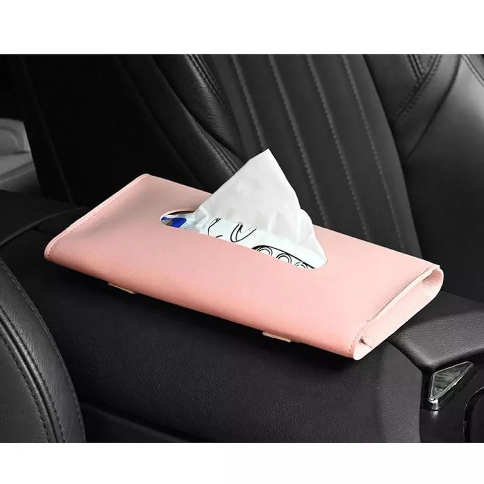 Boîte à mou tissues pour pare-soleil de voiture