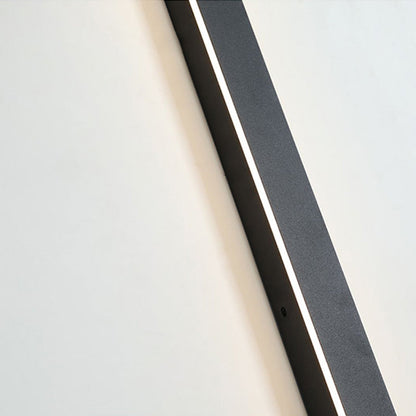Edge – Appliques murales LED au design moderne en métal noir pour jardin et couloir