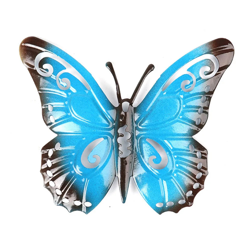 Floroux - Décorations murales en fer papillon