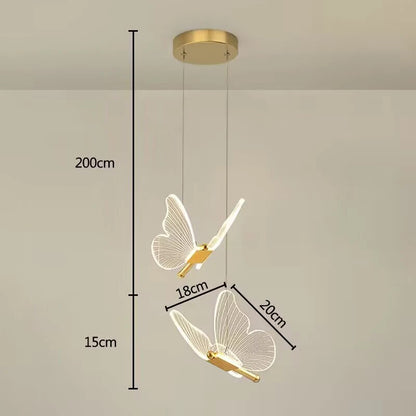 Floroux butterfly-shaped suspension | Elegant LED design for your home
