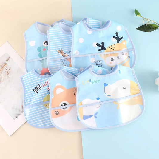 AquaGuard - Ensemble de 5 Bavoirs Réglables pour Bébé