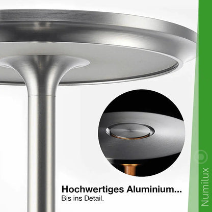 NumiLux Lampe de table rechargeable étanche et élégante