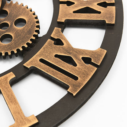 Horloge murale dorée luxueuse Floroux