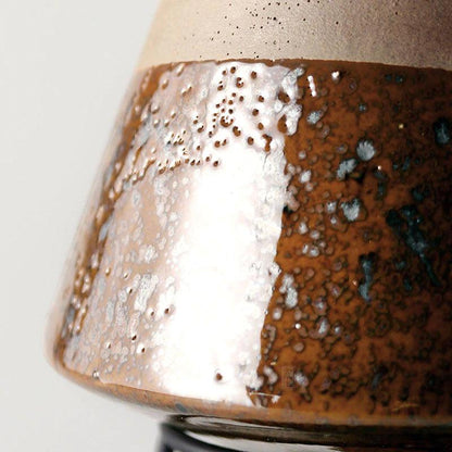 Floroux droplet-shaped plant pot with saucer | Elegant clay pot for modern decor