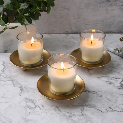 Deux | Ensemble de 3 élégants porte-bougies en métal