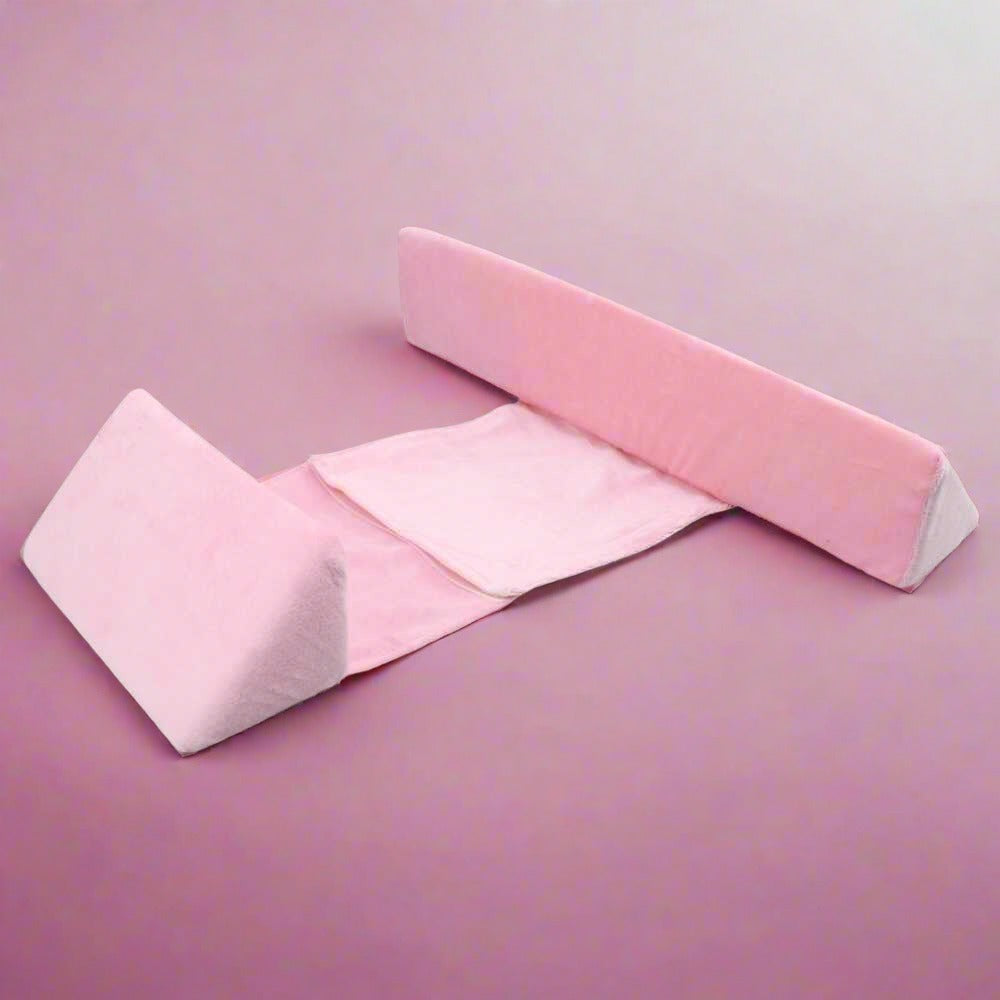 Coussin anti-roulage pour bébé réglable - Positionneur ergonomique pour dormir sur le côté pour nouveau-nés, réduit le risque de tête plate, soutien en mousse à mémoire confortable, SaferSleeper™