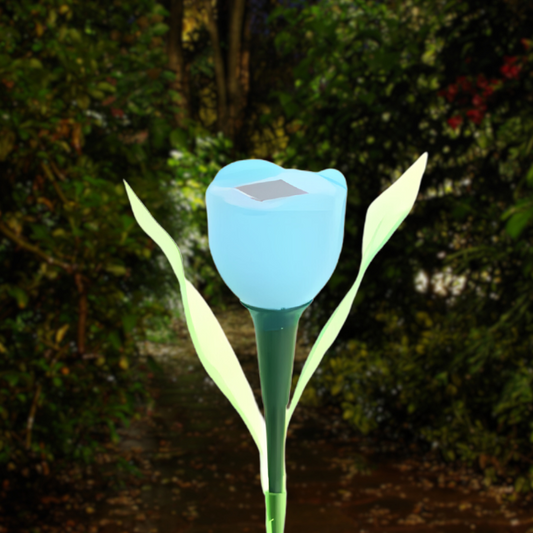 Floroux | Lampe Tulipe Solaire Élégante pour le Jardin