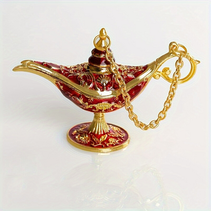 AladdinWish Lamp – Vintage Éclairage à Huile en Métal