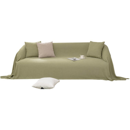 Couverture de sofa/canapé réversible en chenille doux léger