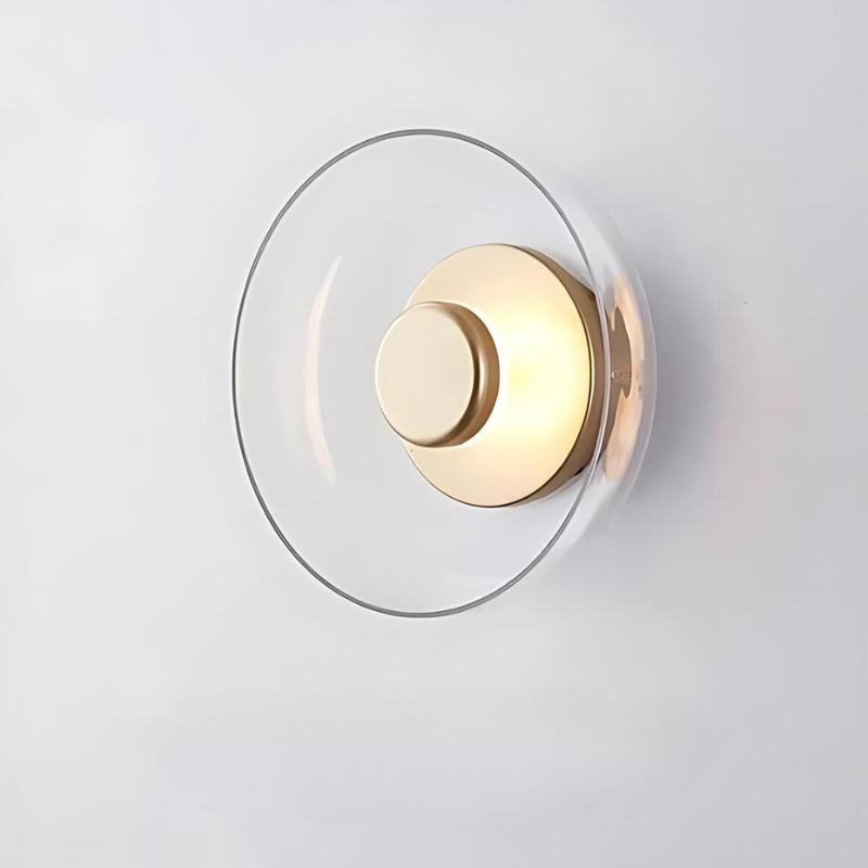 Floroux - Élégante lampe murale LED en verre artistique pour un salon au style chic