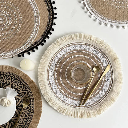 Ensemble de 4 sets de table Boho
