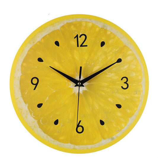 Horloge mural inspiré par le citron pour une cuisine joyeuse