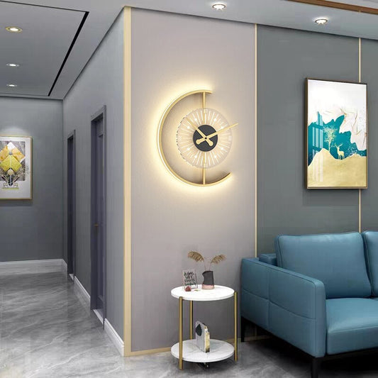 Horloge murale LED Floroux avec effet lumineux stylé