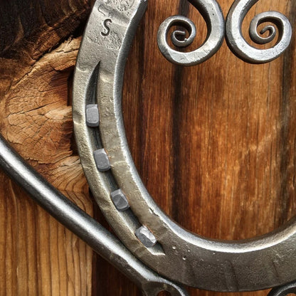 Carillon éolien – LuckLove – fers à cheval recyclés – pendentif fait main