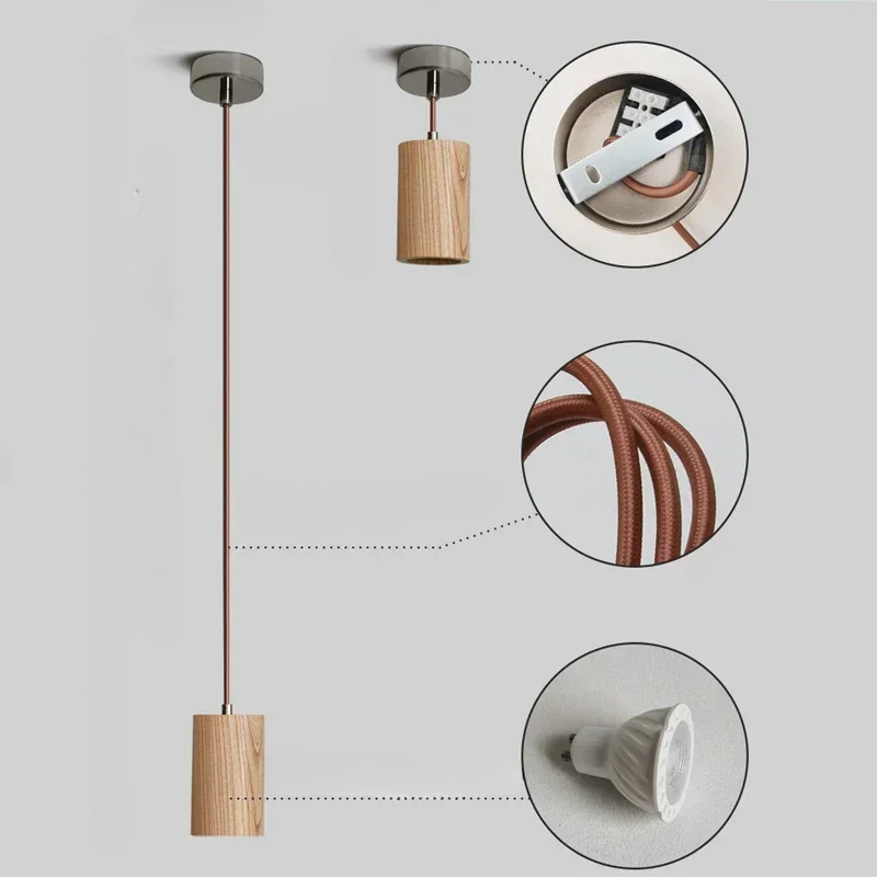 BorealLumi - Suspension en Bois Scandinave