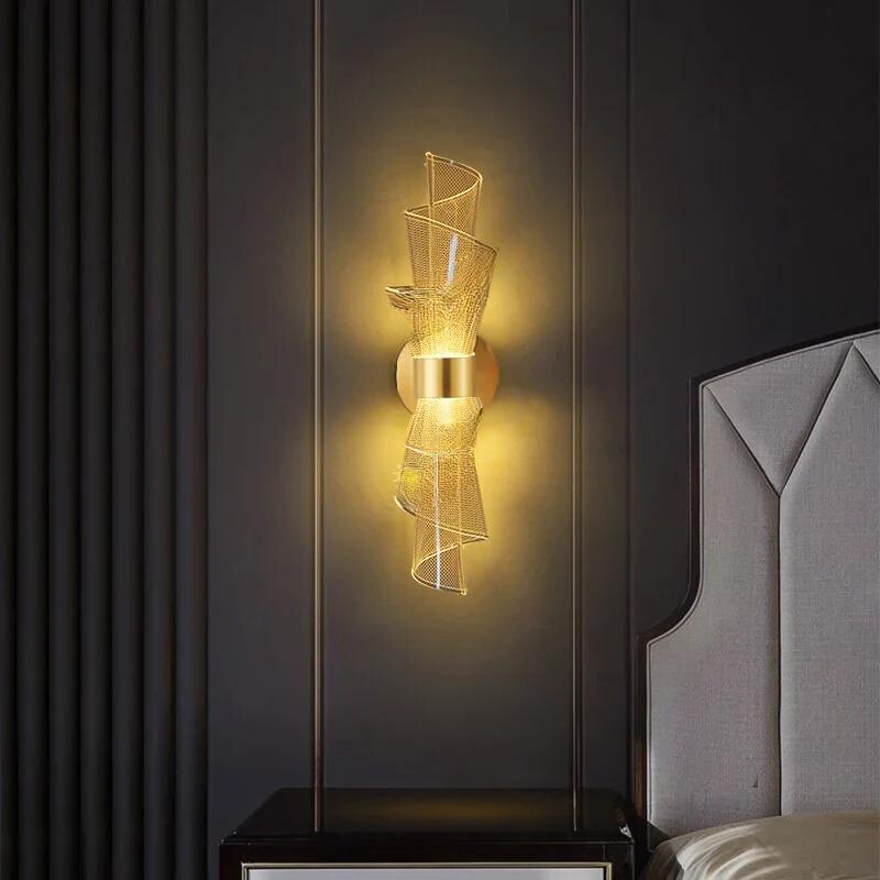 Floroux - Applique murale LED élégante au style scandinave pour espaces de vie contemporains