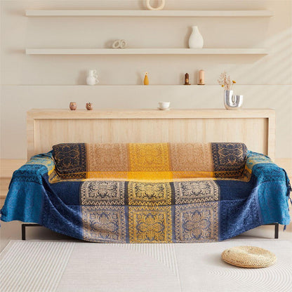 Couverture de canapé/couverture de style tribal aux couleurs vibrantes