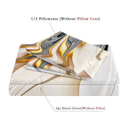 Ensemble de housse de couette artistique ultra-douce pour un style de chambre à coucher vivant